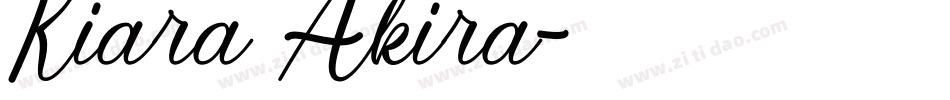 Kiara Akira字体转换